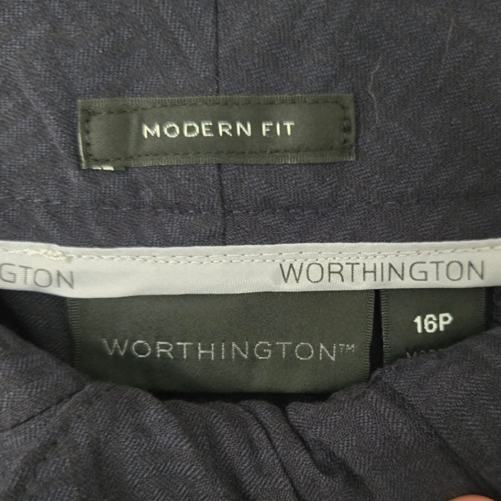 Worthington Modern Fit Classic Black Trousers Size 16p - Picture 3 of 4